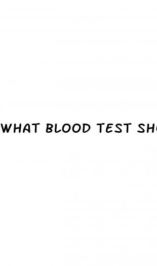 what blood test show diabetes