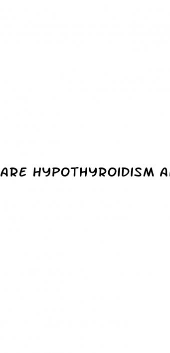 are hypothyroidism and diabetes related