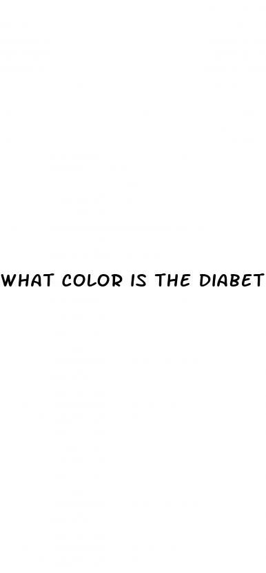 what color is the diabetes ribbon