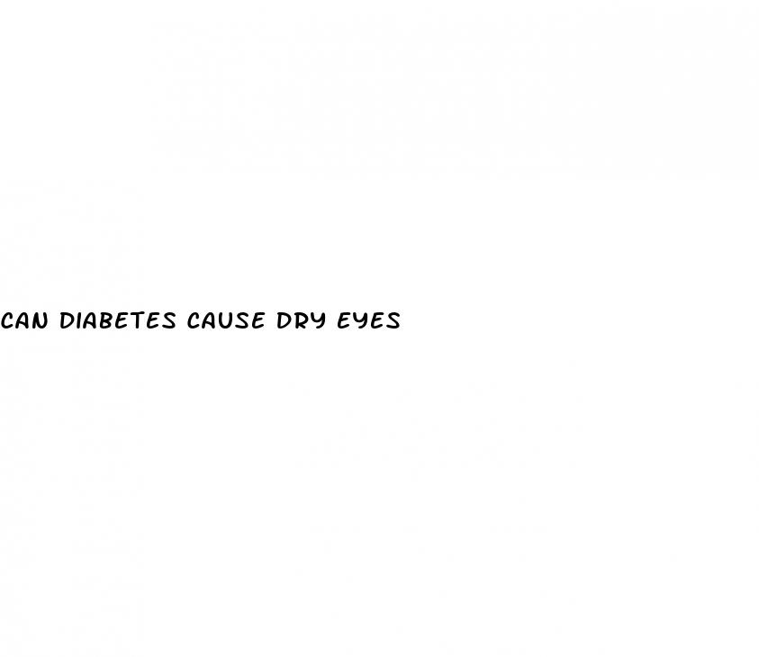 can diabetes cause dry eyes