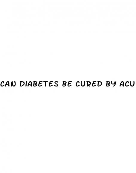 can diabetes be cured by acupressure