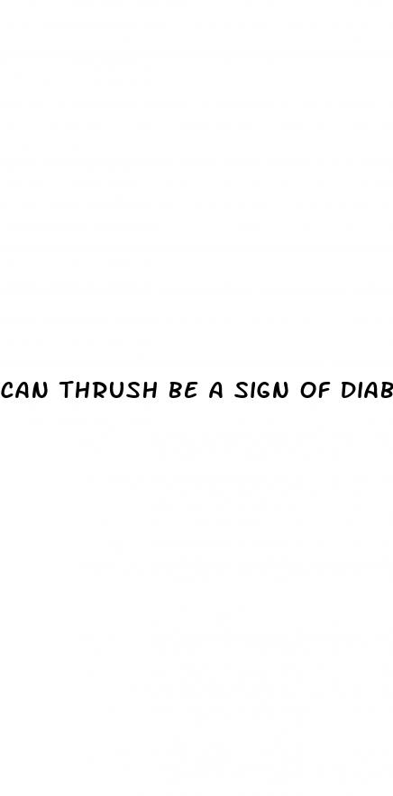 can thrush be a sign of diabetes