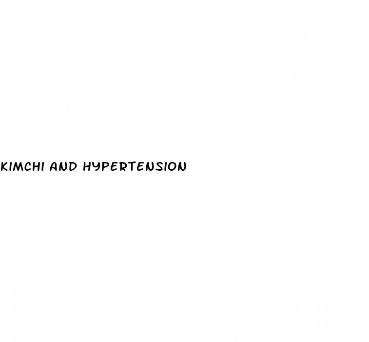 kimchi and hypertension