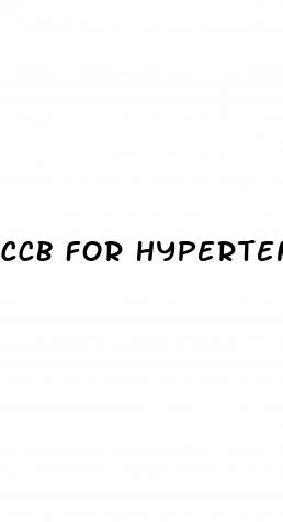 ccb for hypertension