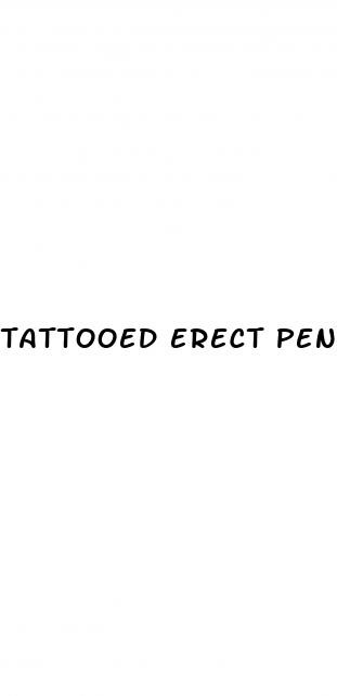 tattooed erect penis