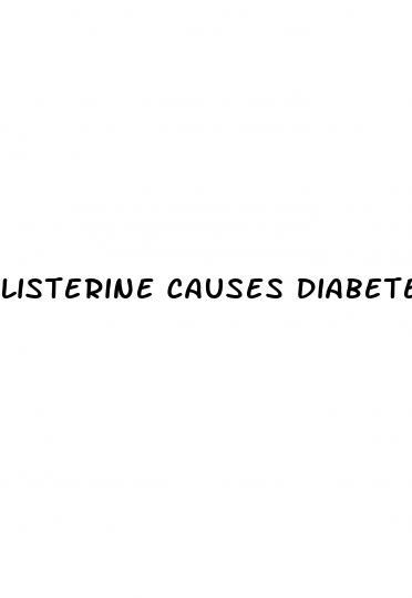 listerine causes diabetes