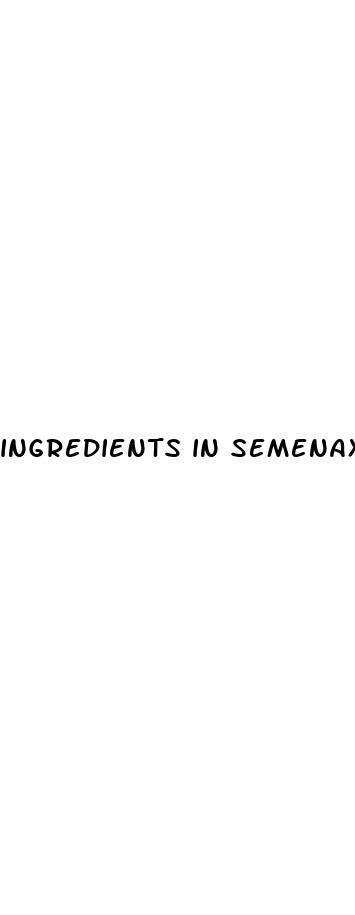 ingredients in semenax