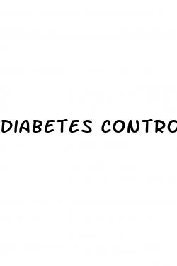 diabetes control diet