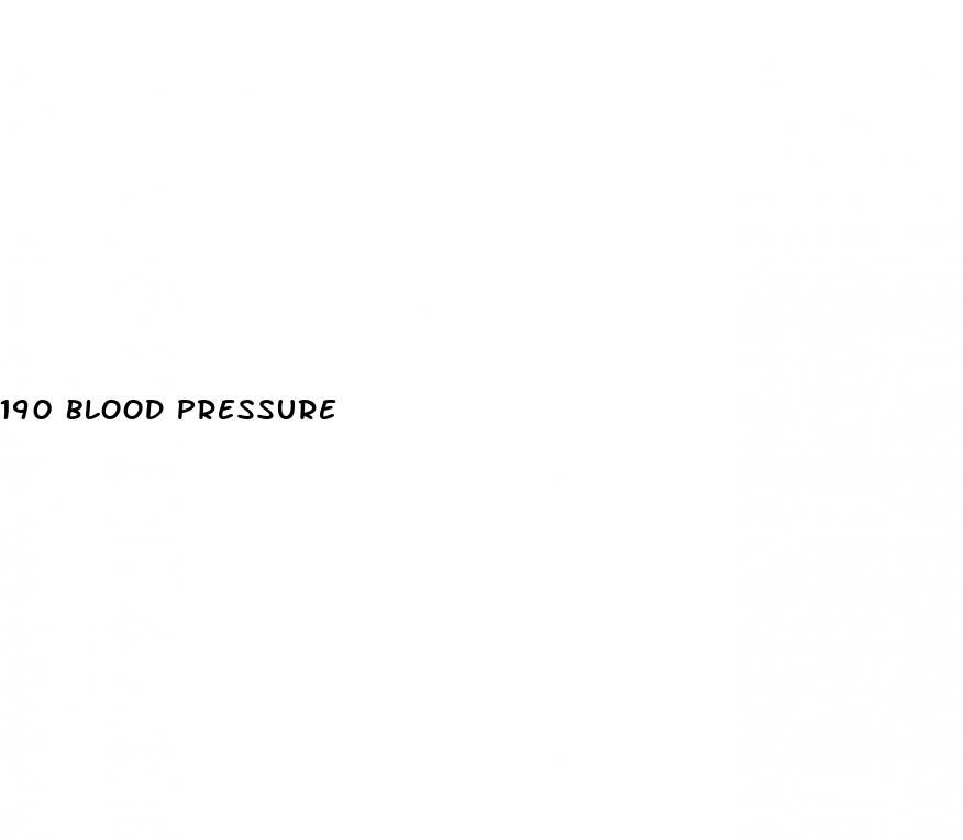190 blood pressure