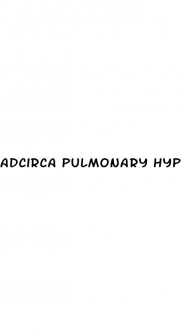 adcirca pulmonary hypertension