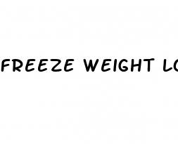 freeze weight loss
