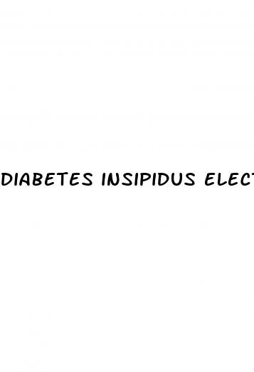 diabetes insipidus electrolytes