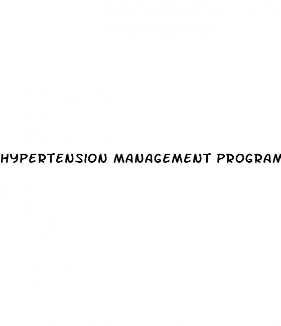 hypertension management program