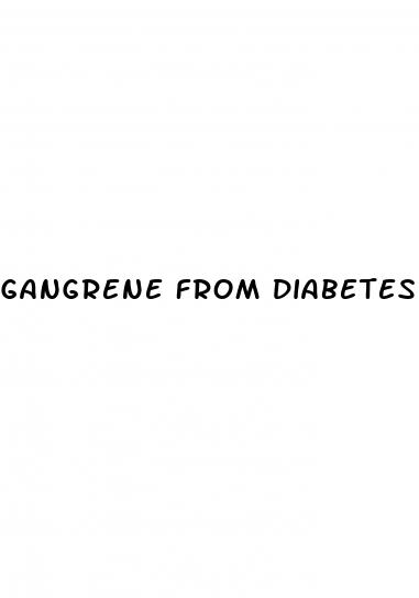 gangrene from diabetes
