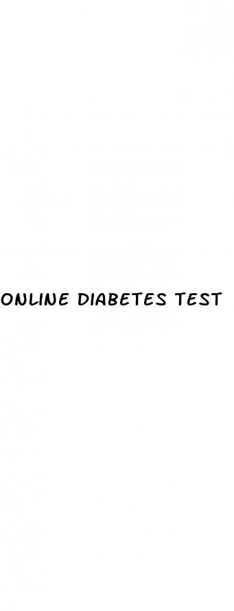 online diabetes test