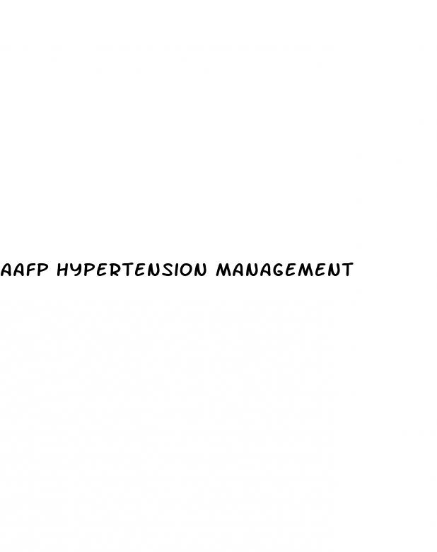 aafp hypertension management