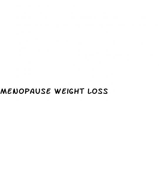 menopause weight loss