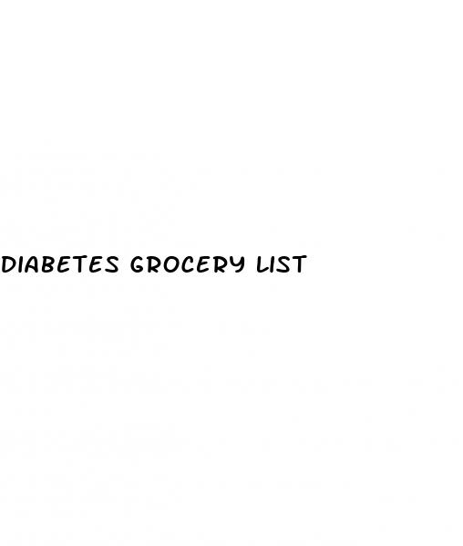 diabetes grocery list