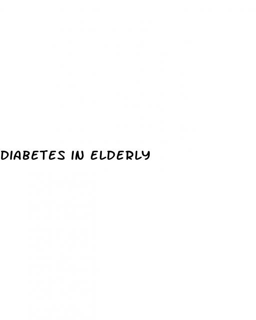 diabetes in elderly