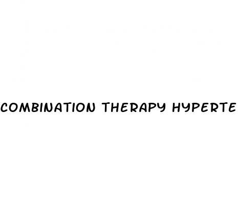 combination therapy hypertension