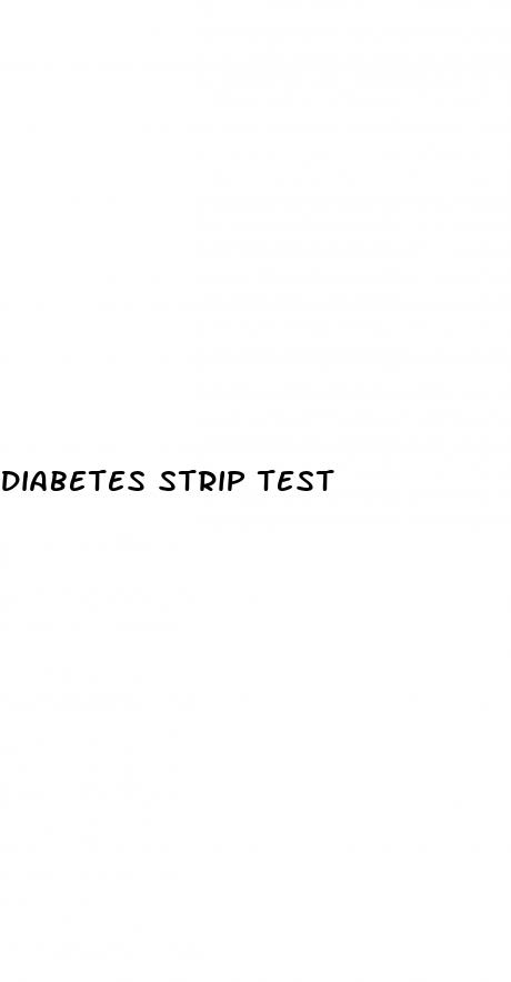 diabetes strip test