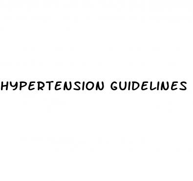 hypertension guidelines uk