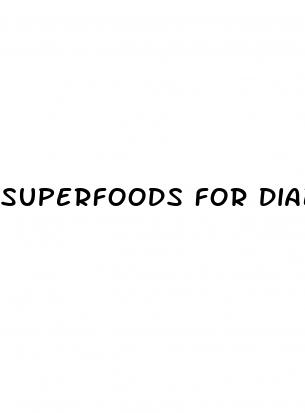 superfoods for diabetes