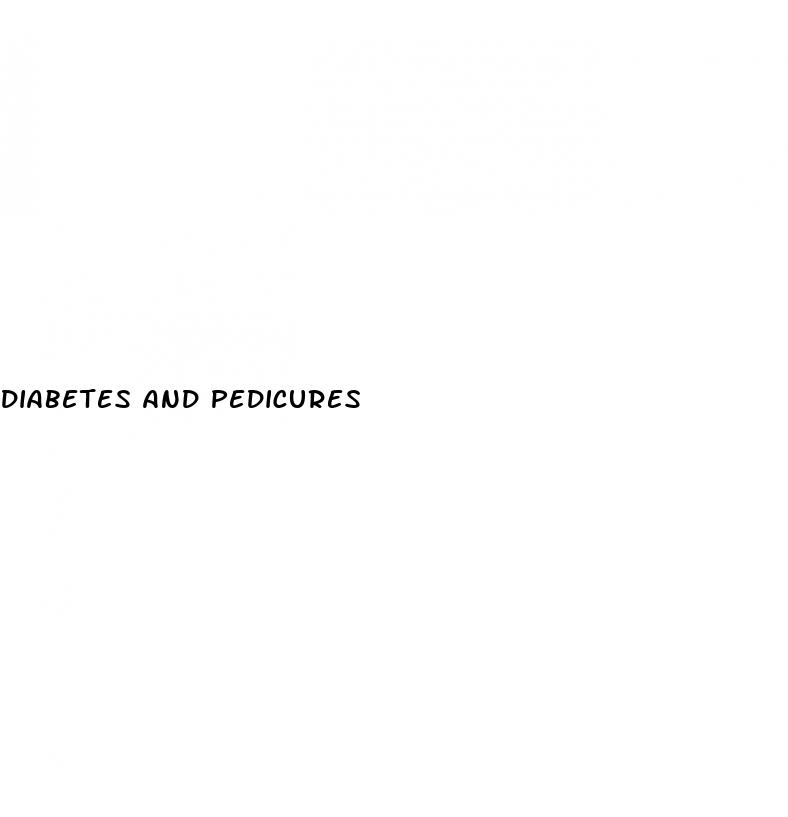 diabetes and pedicures