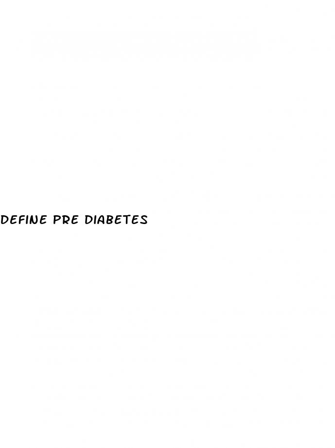 define pre diabetes