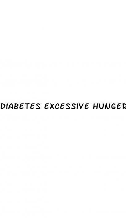 diabetes excessive hunger