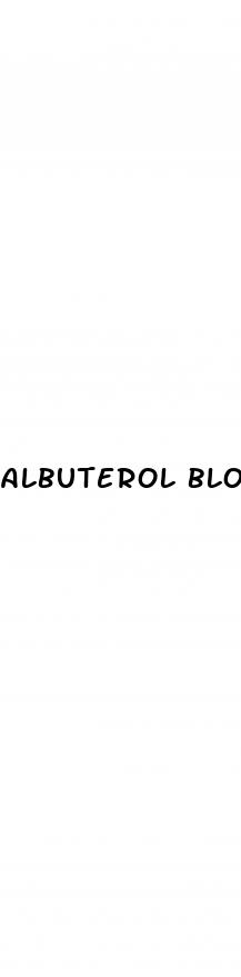 albuterol blood sugar