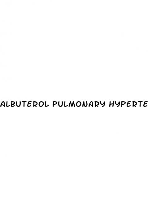 albuterol pulmonary hypertension