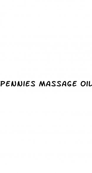pennies massage oil
