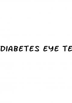diabetes eye test