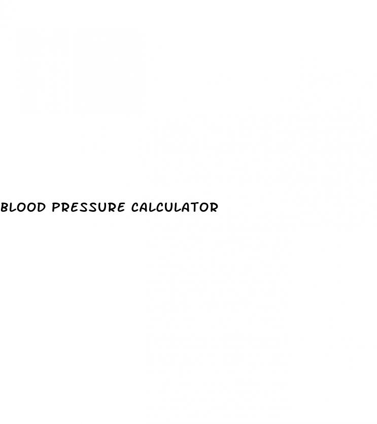 blood pressure calculator