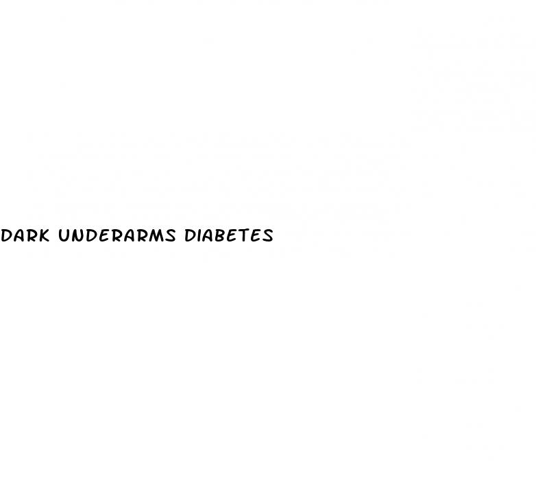 dark underarms diabetes