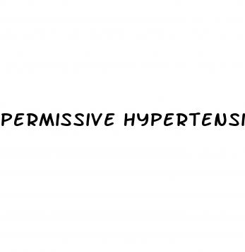 permissive hypertension tia