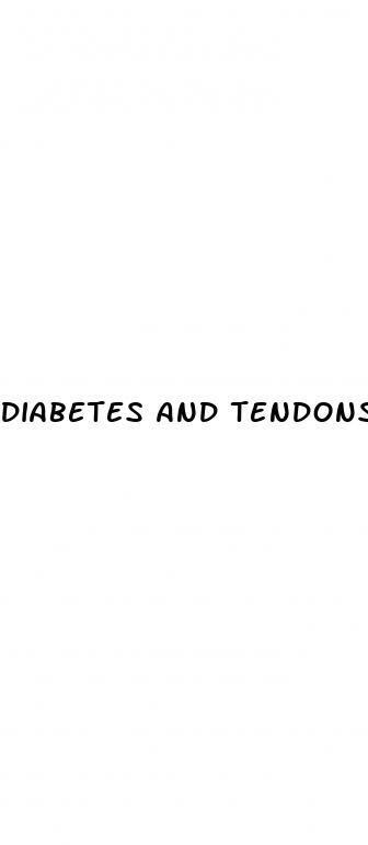 diabetes and tendons