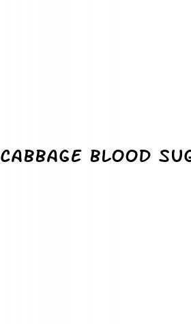 cabbage blood sugar