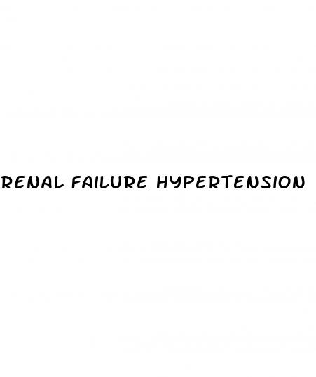 renal failure hypertension