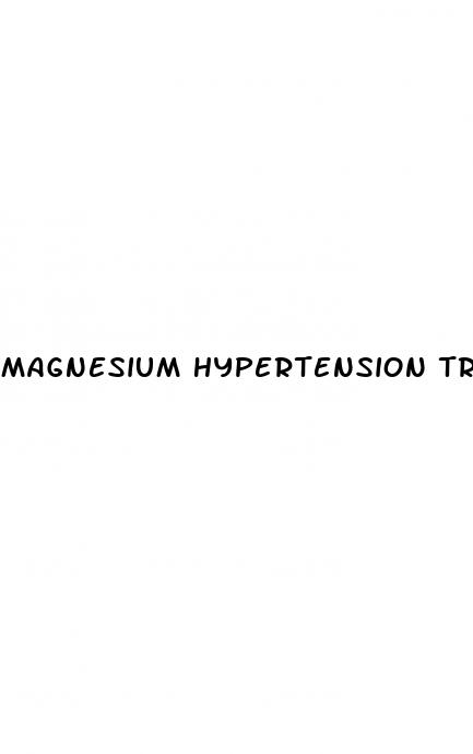 magnesium hypertension treatment