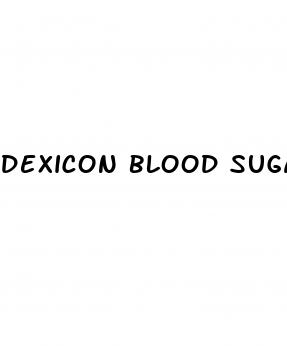 dexicon blood sugar