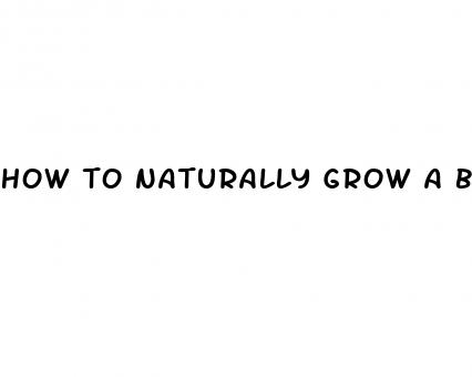 how to naturally grow a bigger penis