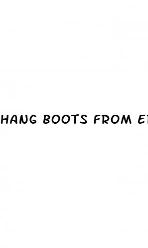 hang boots from erect penis