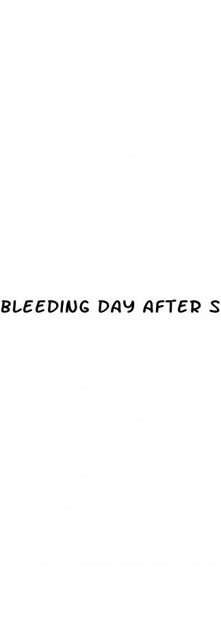 bleeding day after sex on the pill