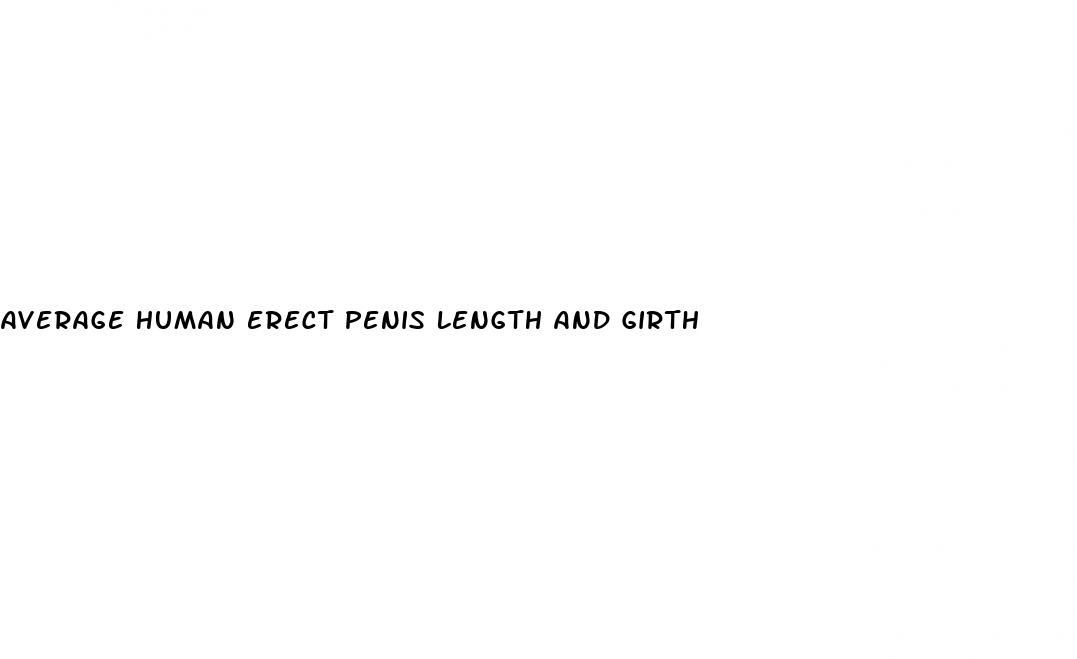 average human erect penis length and girth