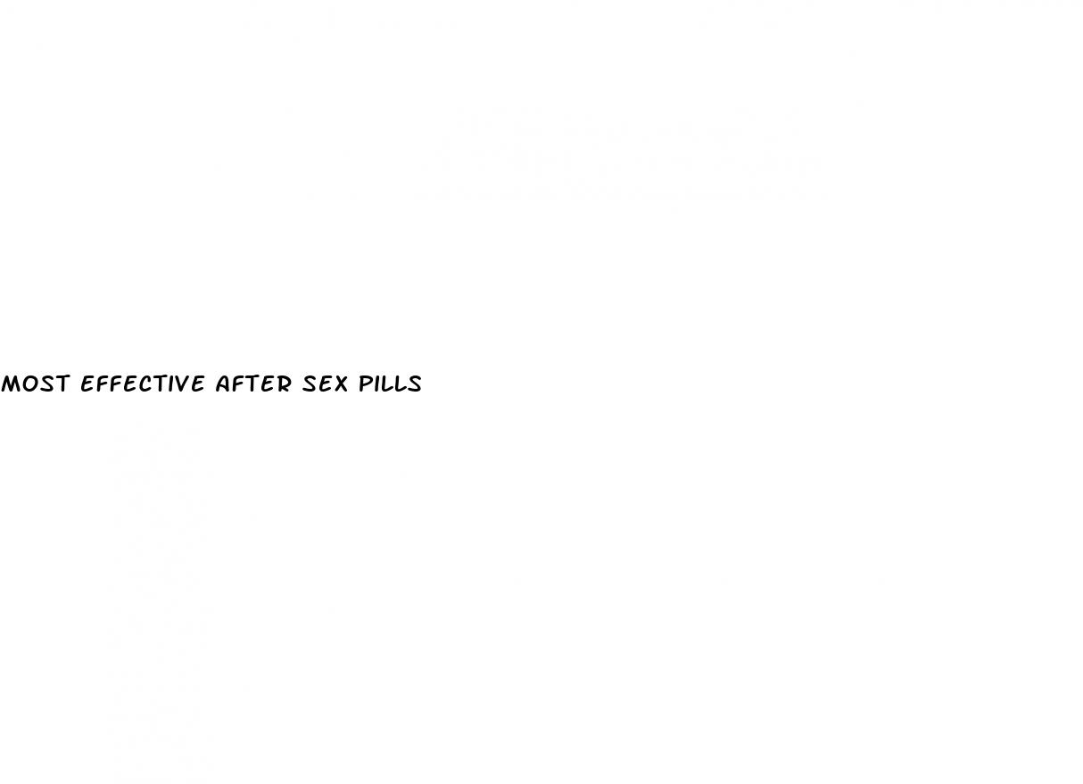 most effective after sex pills
