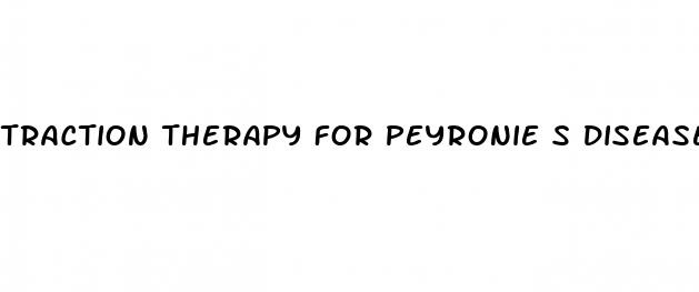 traction therapy for peyronie s disease