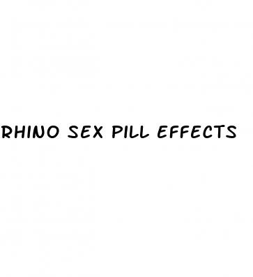 rhino sex pill effects