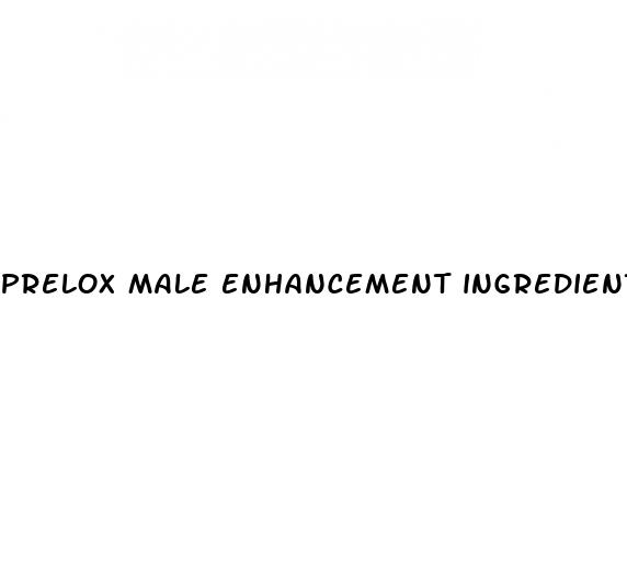 prelox male enhancement ingredients